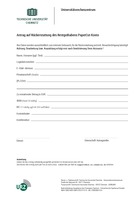 Vorschau Formular RÃ¼ckerstattung